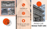 Phào chỉ GRC - Giải pháp trang trí hoàn hảo cho không gian ngoại thất