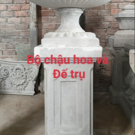 BỘ CHẬU HOA VÀ ĐẾ TRỤ