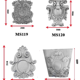 Mẫu phù điêu hoa văn trang trí 1