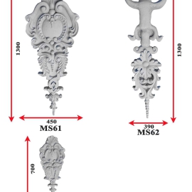 Mẫu phù điêu hoa văn ốp cột 8
