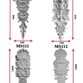 Mẫu phù điêu hoa văn ốp cột 9