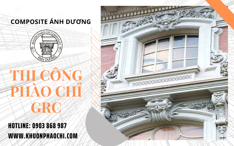 thi công phào chỉ grc