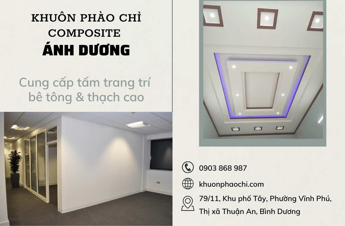 Khuôn Phào chỉ Ánh Dương cung cấp tấm trang trí thạch cao