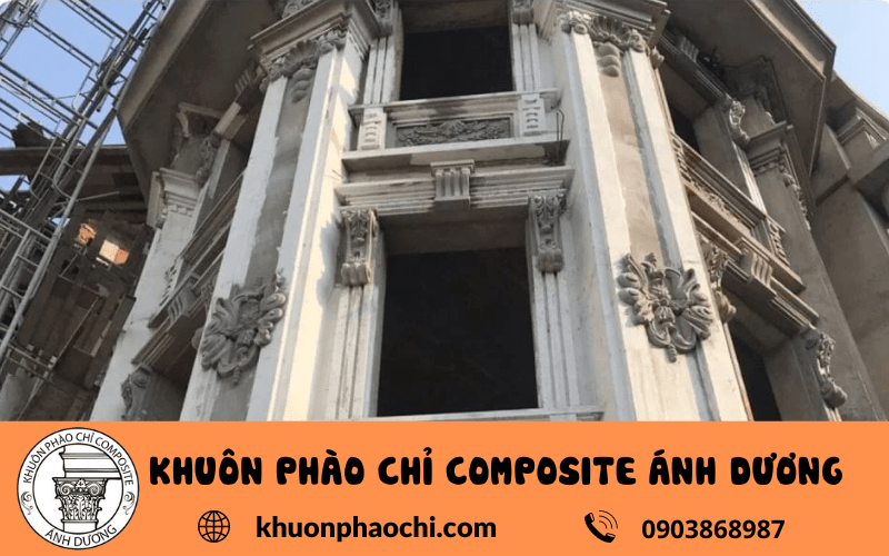 phào chỉ ngoại thất GRC