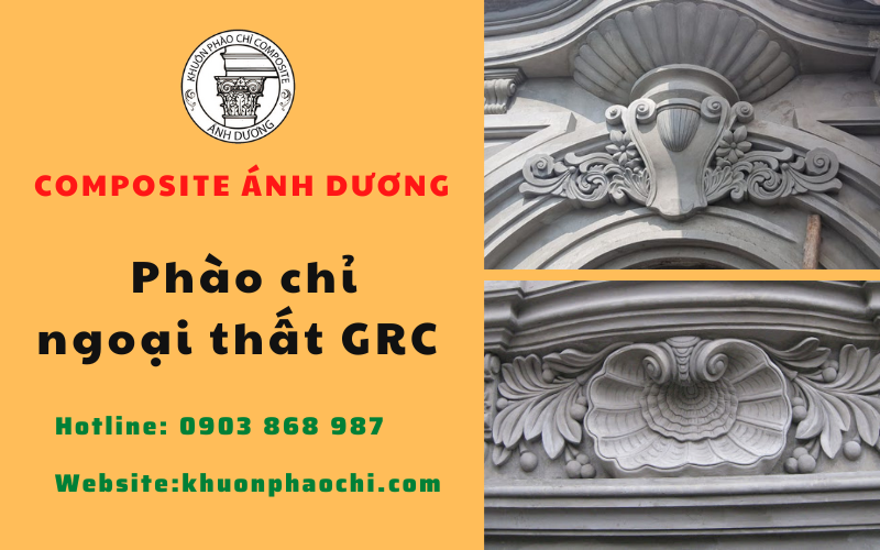 phào chỉ ngoại thất GRC