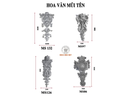 Mẫu phù điêu hoa văn trang trí 2