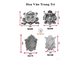Mẫu phù điêu hoa văn trang trí 3