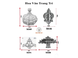 Mẫu phù điêu hoa văn trang trí 4