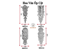 Mẫu phù điêu hoa văn ốp cột 9